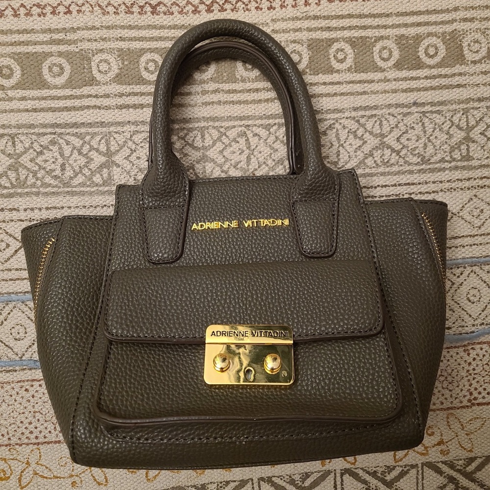 Adrienne Vittadini Crossbody Gray Satchel